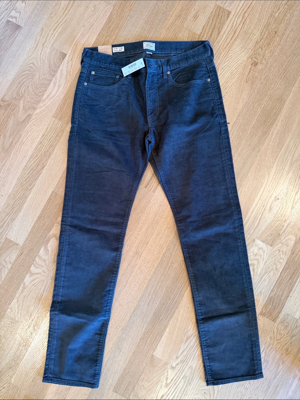J. Crew Men's Skinny Stretch Corduroy in Green/Brown